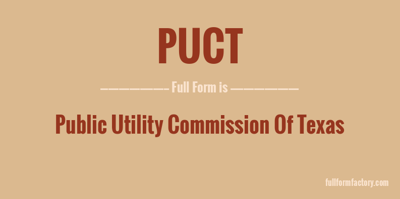 puct-full-form