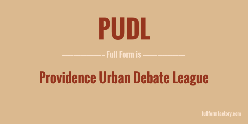 pudl-full-form