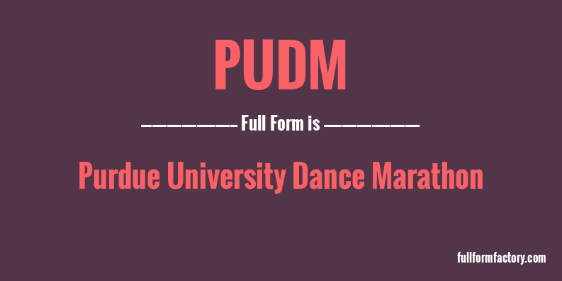 pudm-full-form