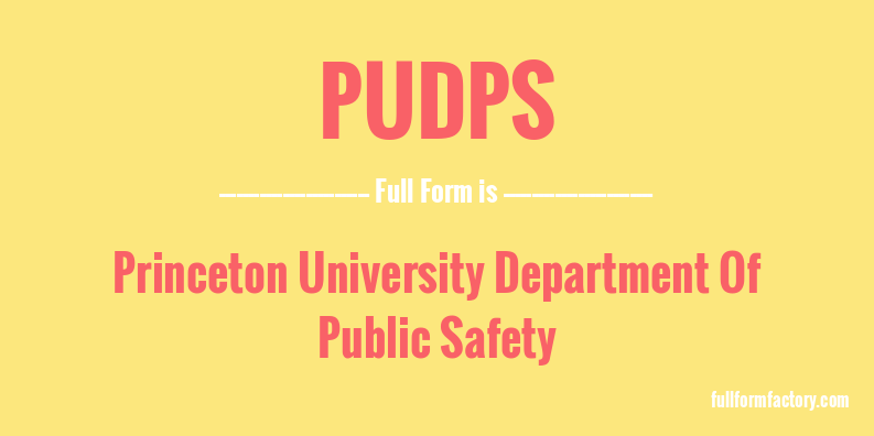 pudps-full-form