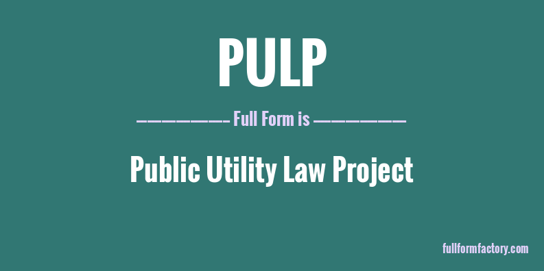 pulp-full-form