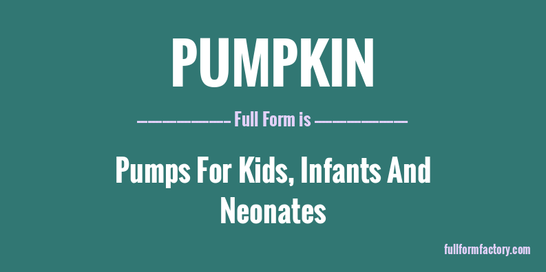 pumpkin-full-form
