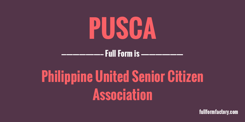pusca-full-form
