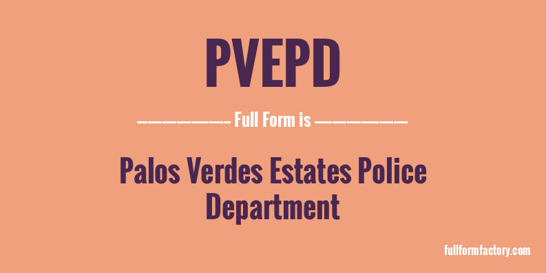 pvepd-full-form