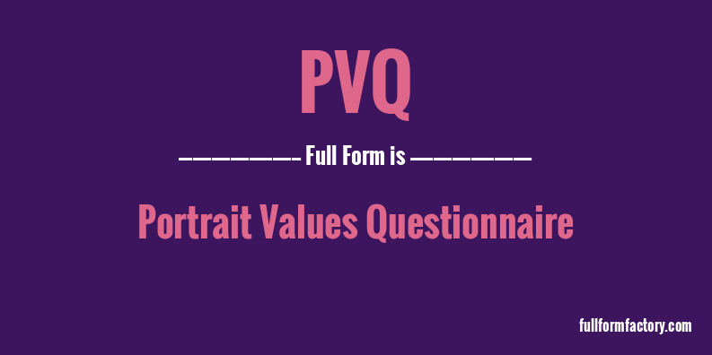 pvq-full-form