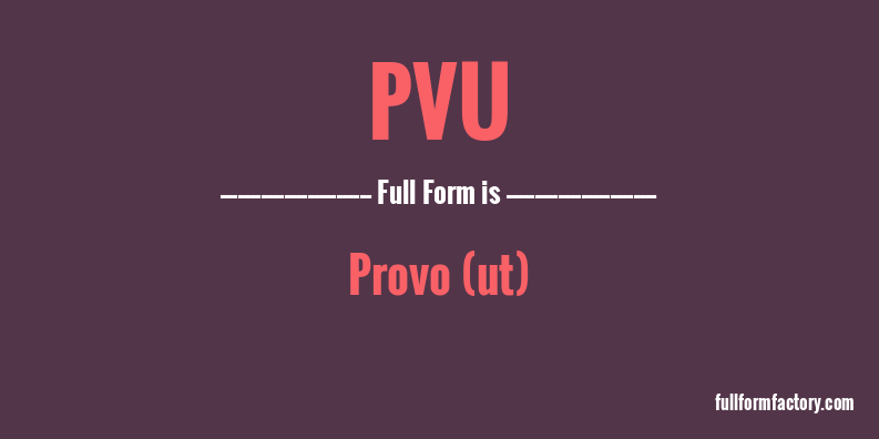 pvu-full-form