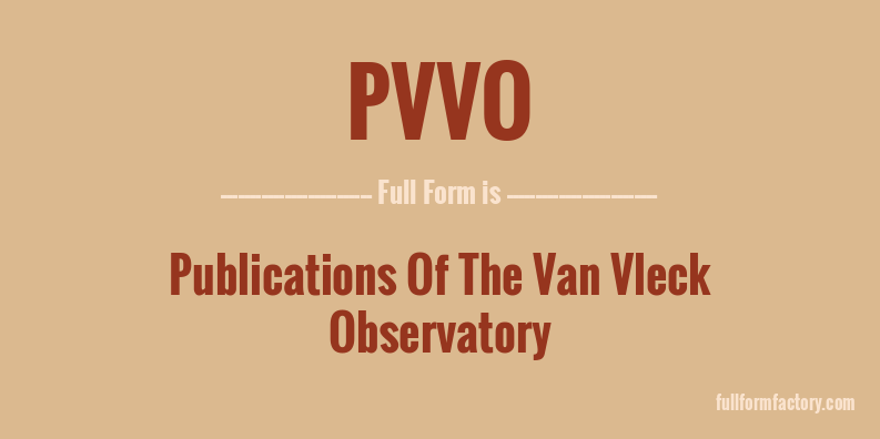 pvvo-full-form