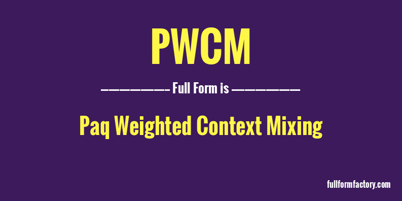 pwcm-full-form