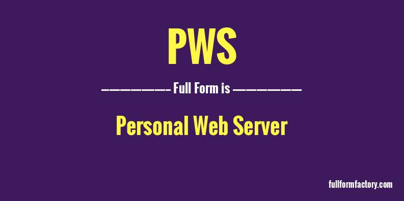 pws-full-form