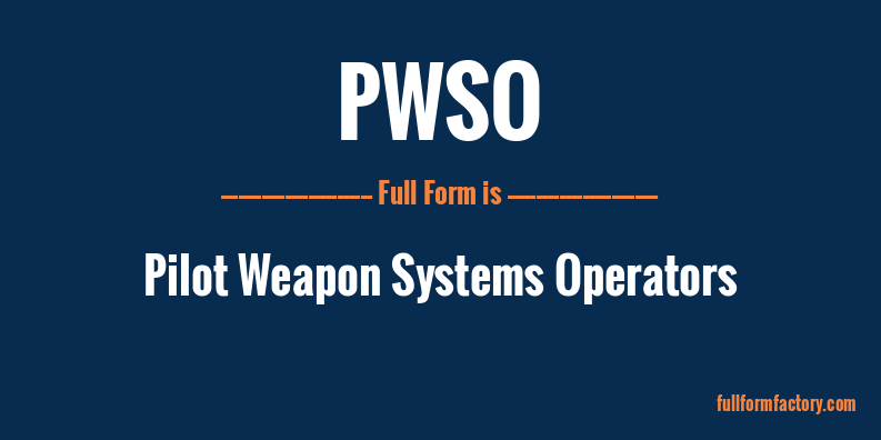 pwso-full-form