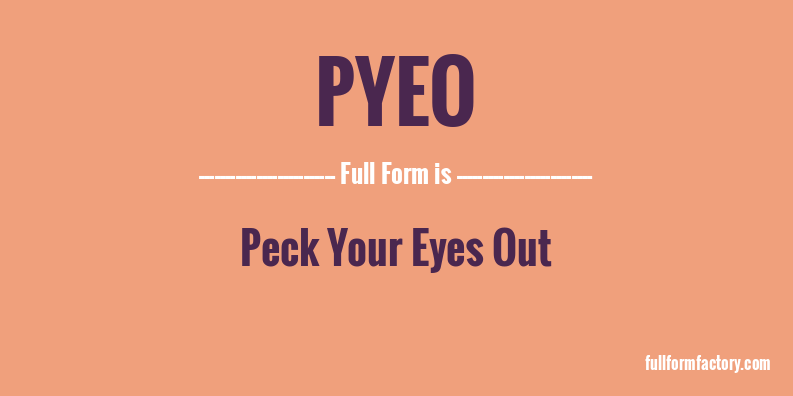 pyeo-full-form