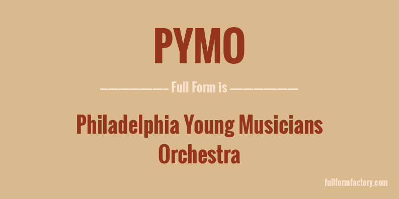 pymo-full-form