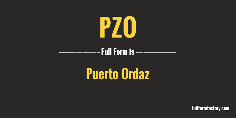 pzo-full-form