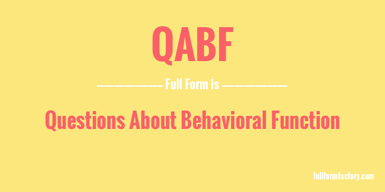 qabf-full-form