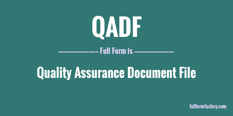 qadf-full-form