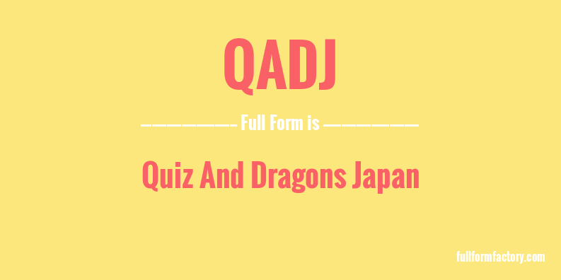 qadj-full-form