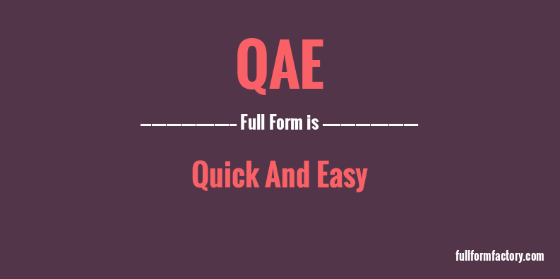 qae-full-form