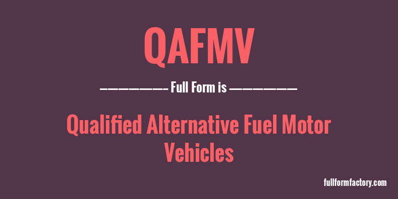 qafmv-full-form