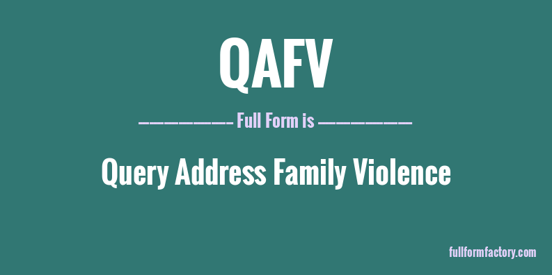qafv-full-form
