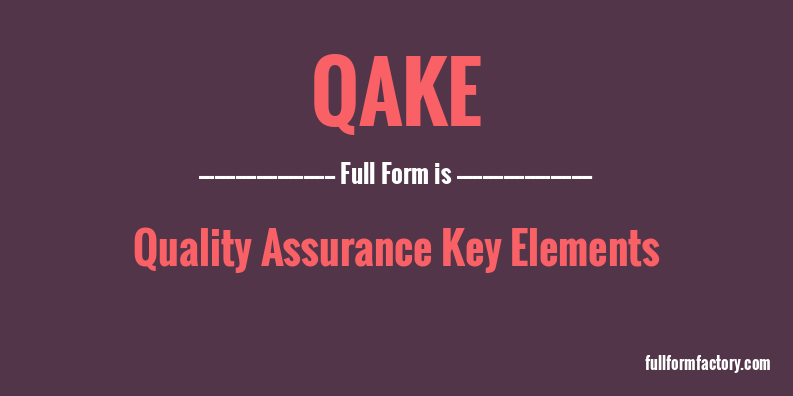 qake-full-form