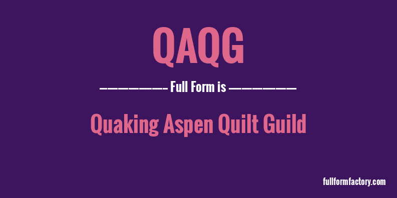 qaqg-full-form