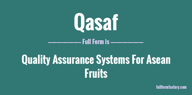 qasaf-full-form