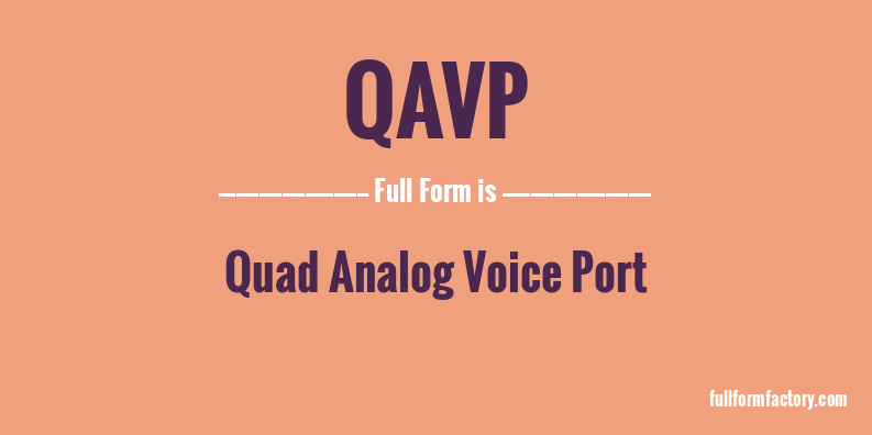 qavp-full-form