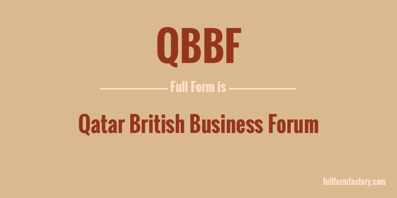 qbbf-full-form