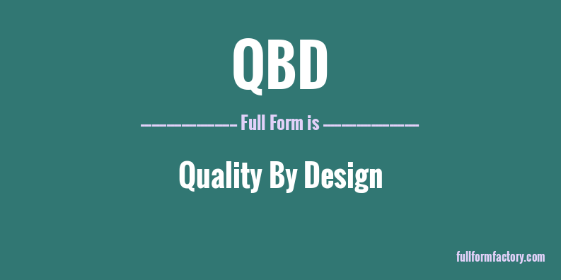 qbd-full-form
