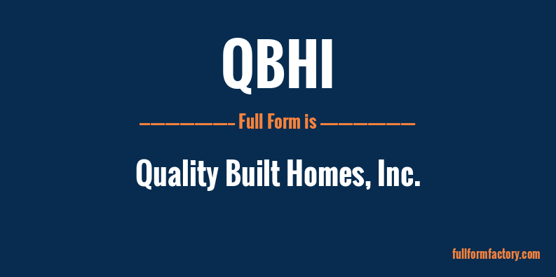 qbhi-full-form