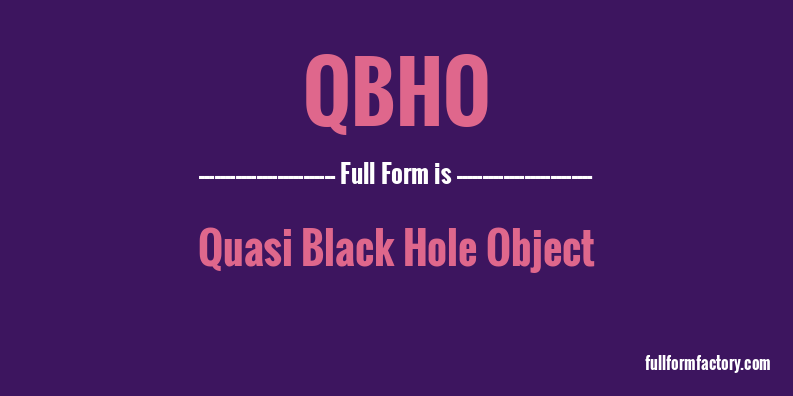 qbho-full-form
