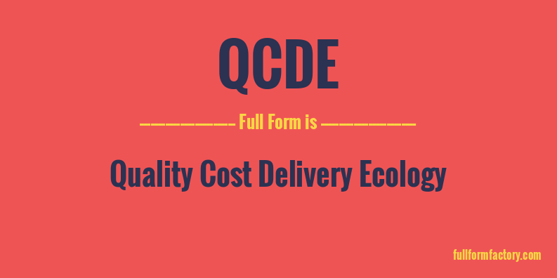 qcde-full-form