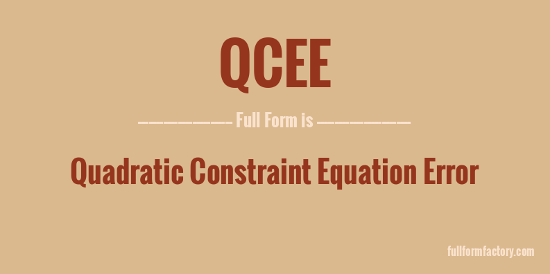 qcee-full-form