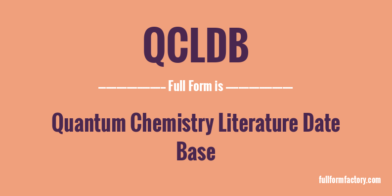 qcldb-full-form