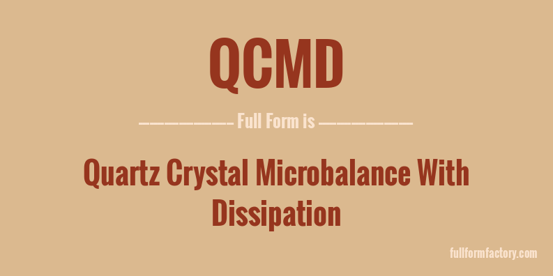 qcmd-full-form