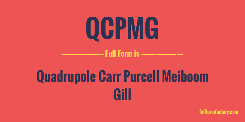 qcpmg-full-form