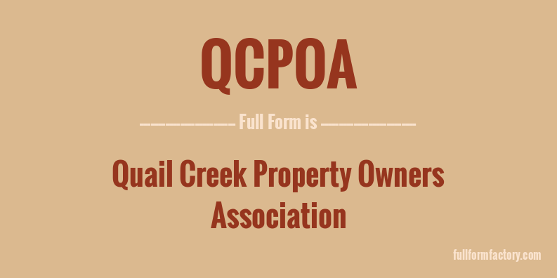 qcpoa-full-form