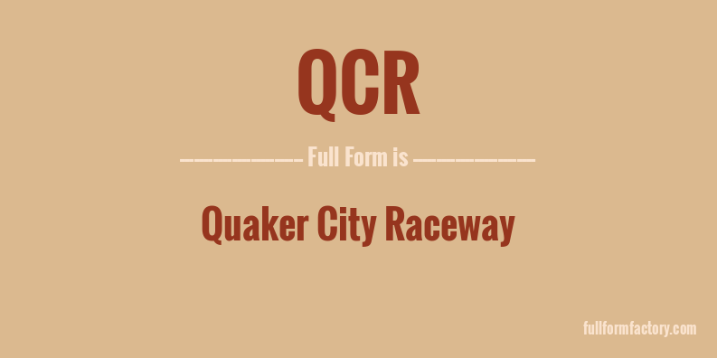 qcr-full-form