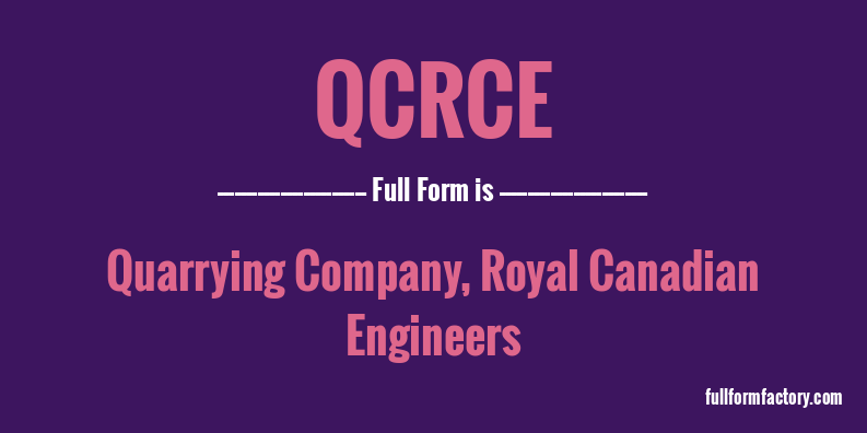 qcrce-full-form