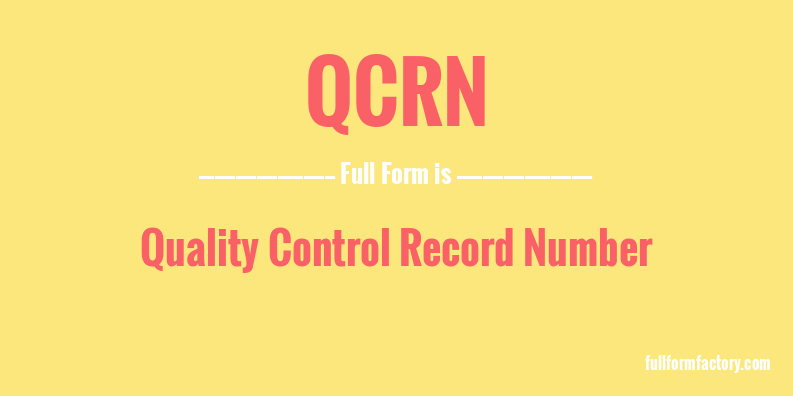 qcrn-full-form