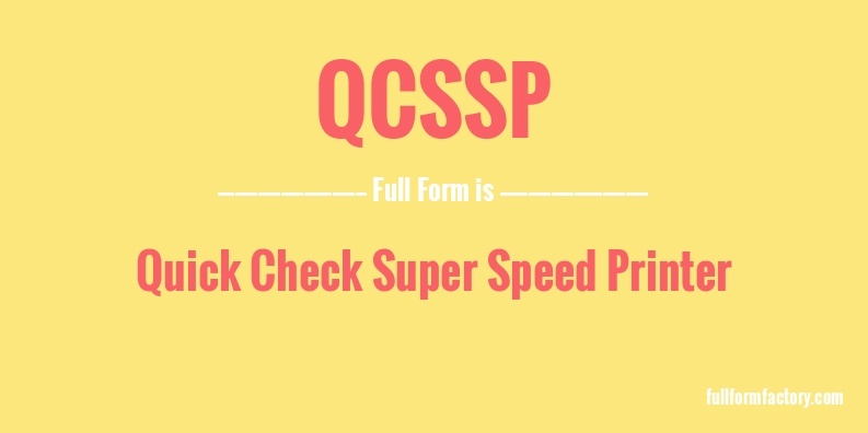 qcssp-full-form