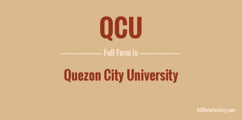 qcu-full-form