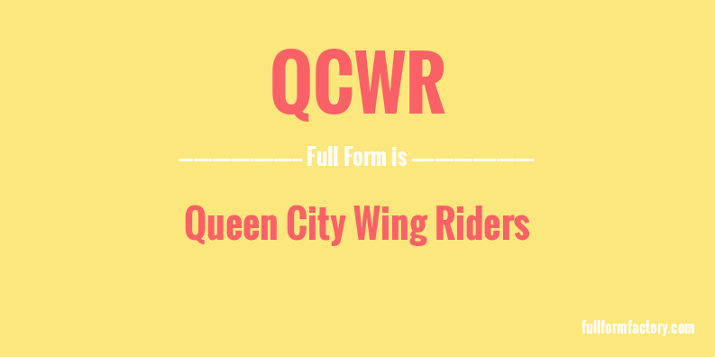 qcwr-full-form