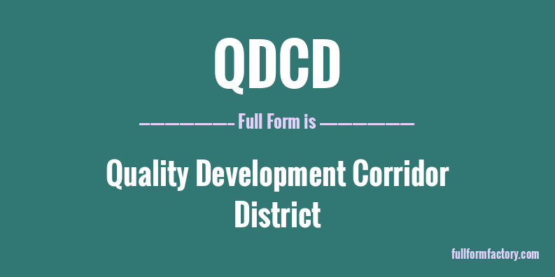 qdcd-full-form