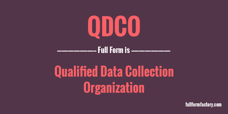 qdco-full-form