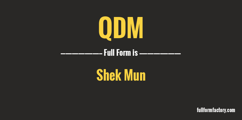 qdm-full-form