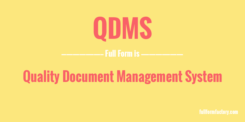 qdms-full-form