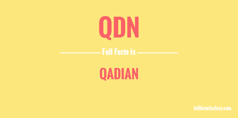 qdn-full-form