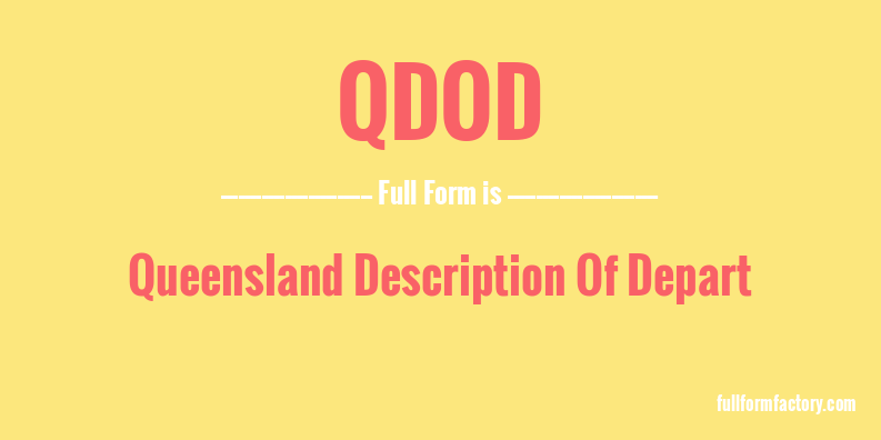qdod-full-form
