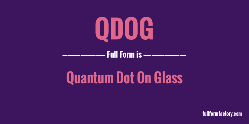 qdog-full-form